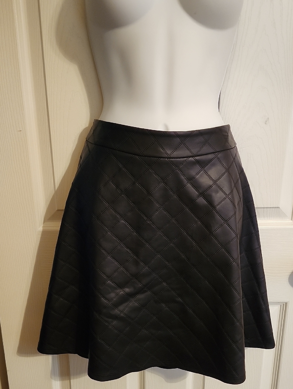 Soprano Black Quilted Circle Skirt